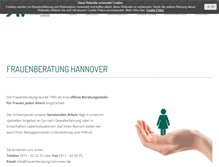 Tablet Screenshot of frauenberatung-hannover.de